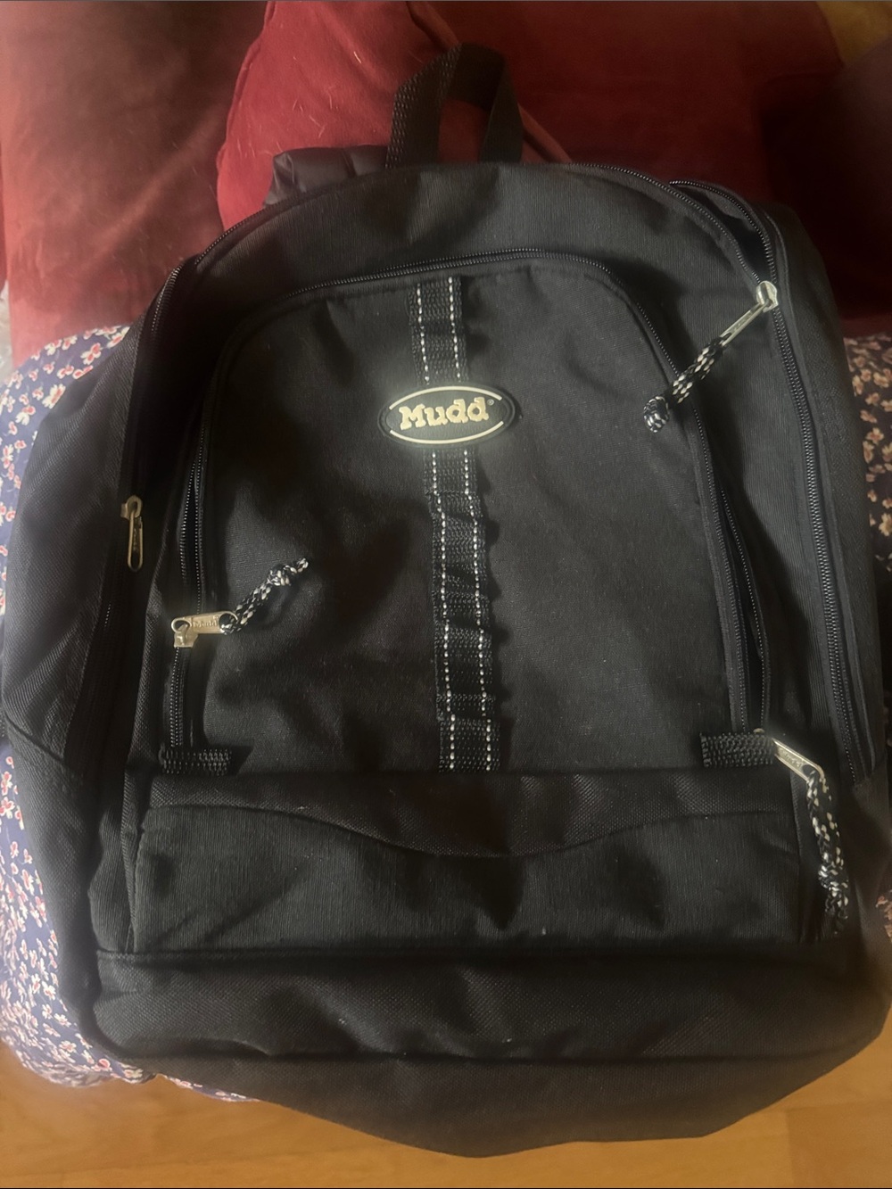 Y2K Mudd Backpack 2 pocket Black